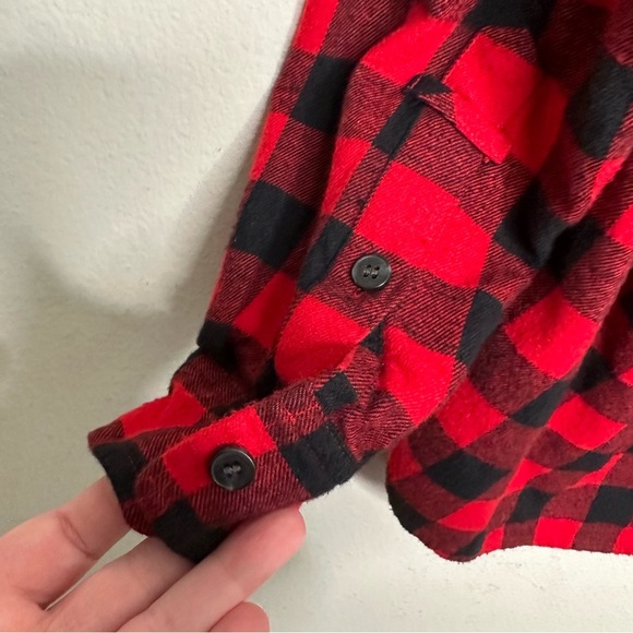 Madewell red and black checkered / buffalo check shirt - Picture 6 of 8
